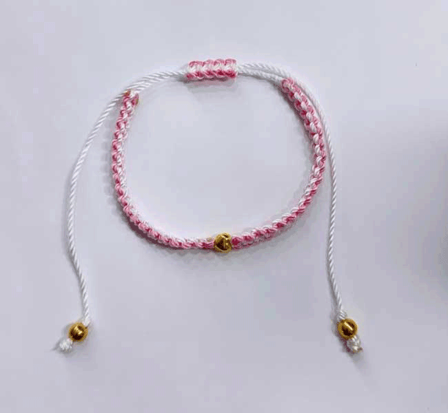 Pink and White Bracelet