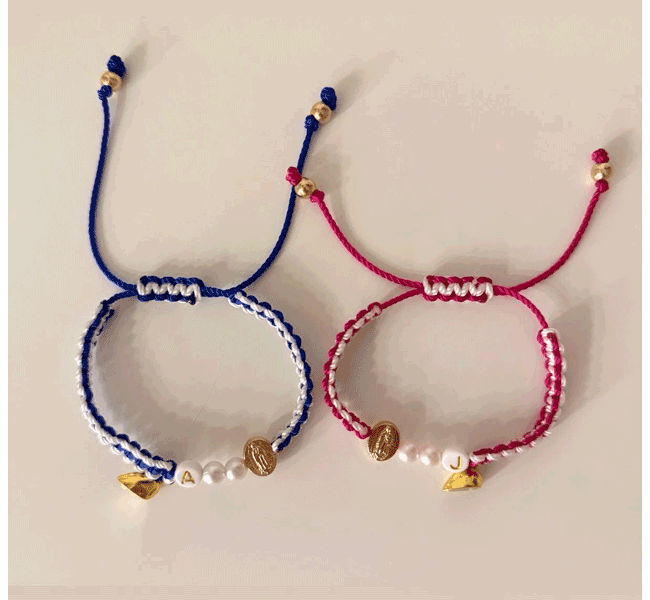 Blue and Red Bracelet